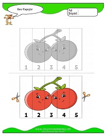 Kes Yapıştır Çalışma Sayfaları